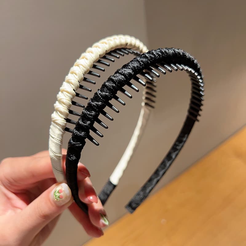 ヘアアクセサリー 編み込み風コームカチューシャ