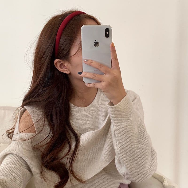 ヘアアクセサリー カチューシャ シンプル布製