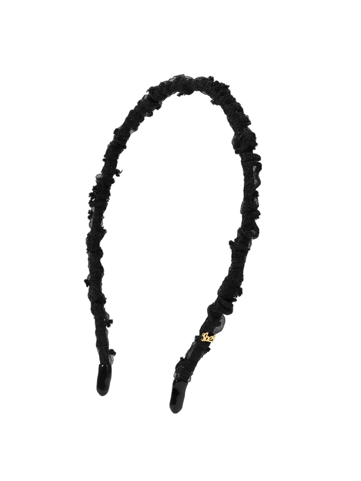 ヘアアクセサリー カチューシャ 細編みしわ加工カチューシャ