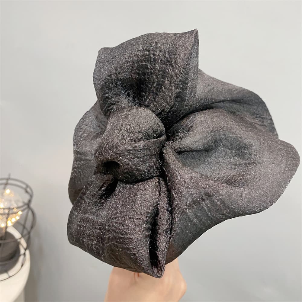 ヘアアクセサリー 大きなリボン結び カチューシャ 髪飾り 上品 3色展開