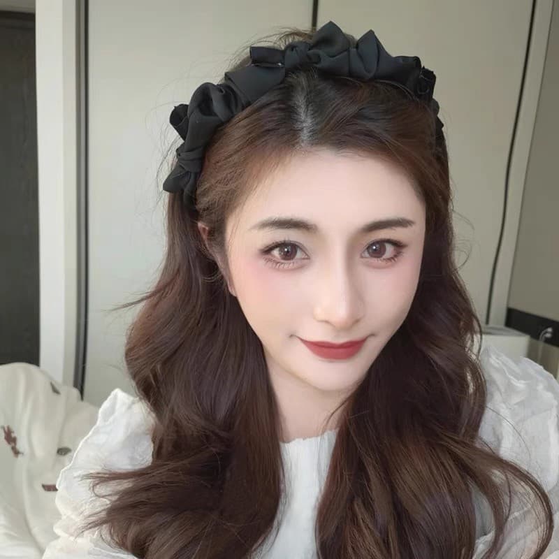 ヘアアクセサリー カチューシャ 優雅りぼん結び