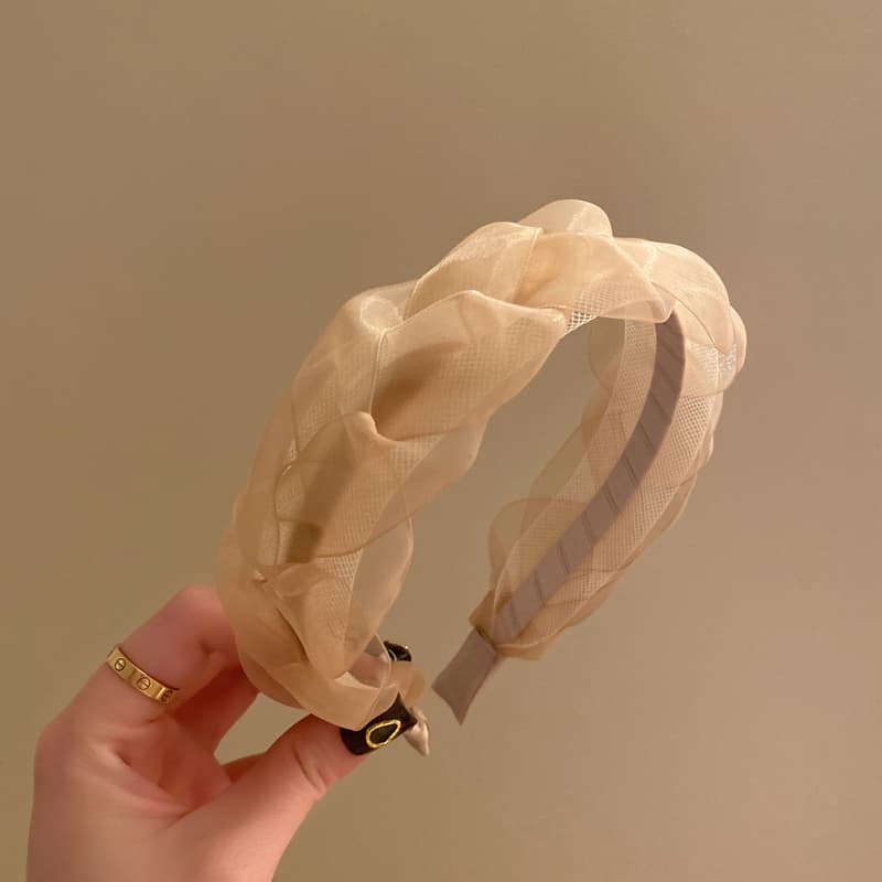 ヘアアクセサリー カチューシャ 夢シフォン編みカチューシャ